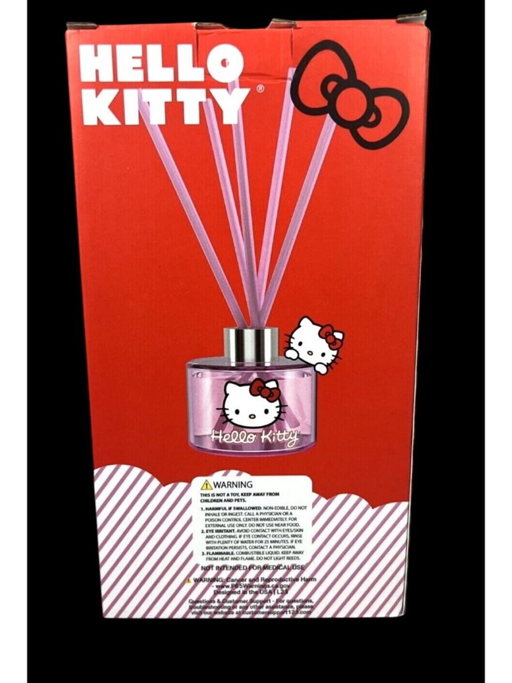 Hello by Sanrio Kitty Reed Diffuser Set Pink Brand New in Box - Picture 3 of 6